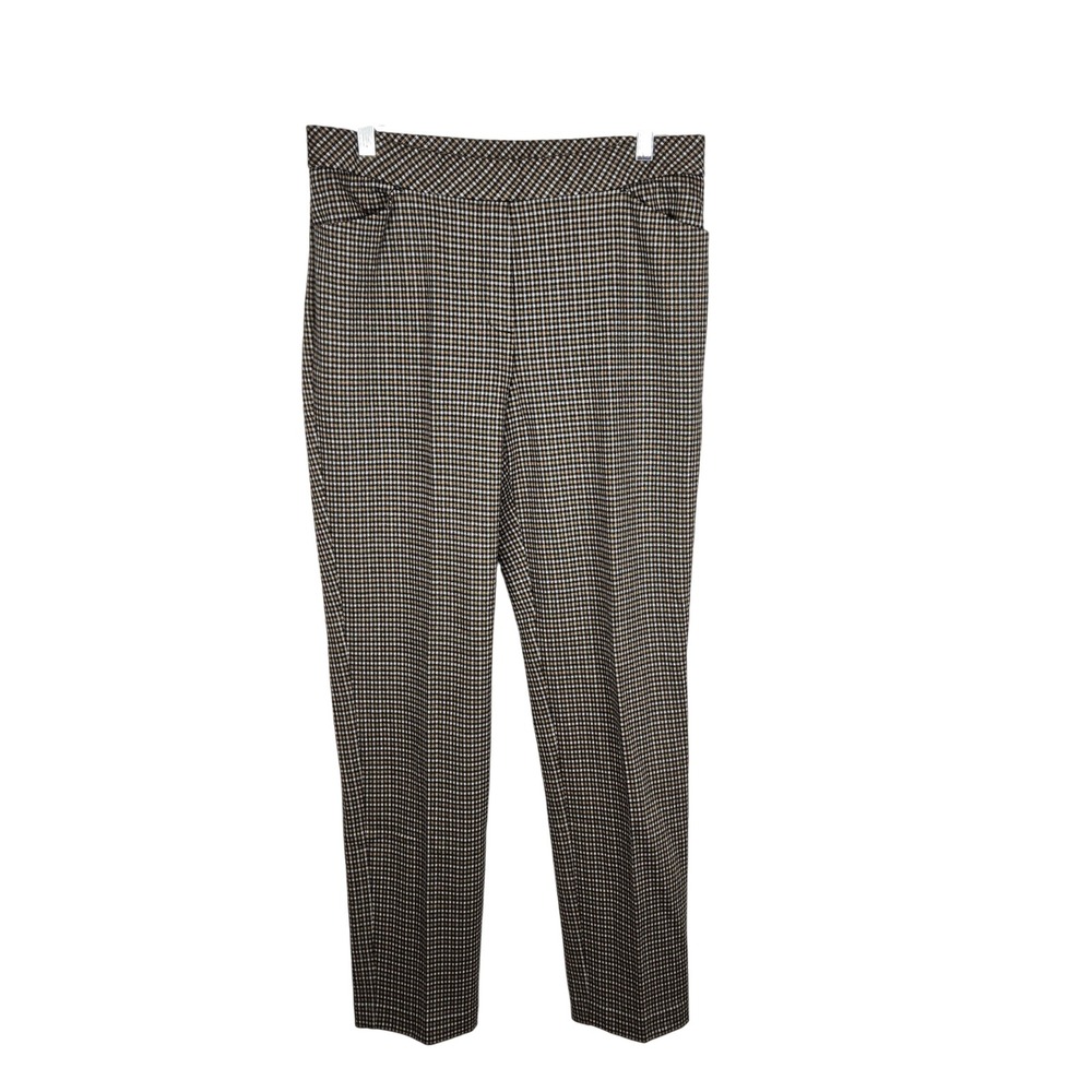J. Jill Ponte Slim Leg Ankle Pants Medium Tall Houndstooth Career‎ Work Casual